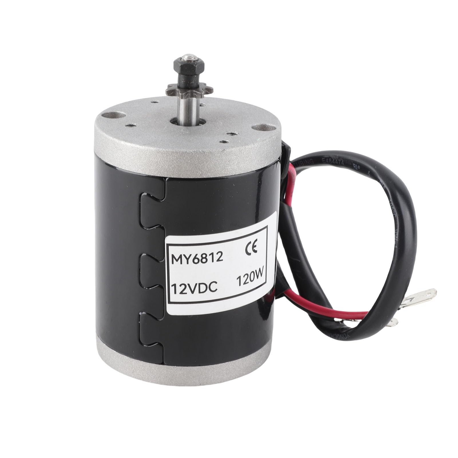For My6812B 12 Motor, My6812 12V 120W High Speed Small Brush Motor With Belt Pulley Electric Scooter E Bike Accessory