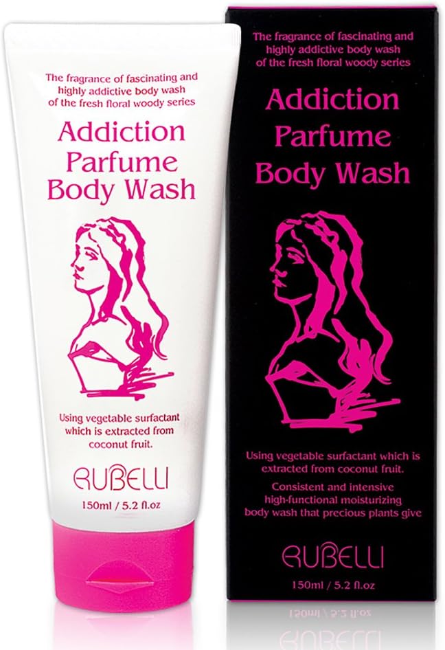 [Rubelli]+[addiction parfume body wash]+[150ml / high-functional moisturizing, floral scent parfume body wash, body wash with attractive scent]+ [pink]+[5.2 fl.oz]