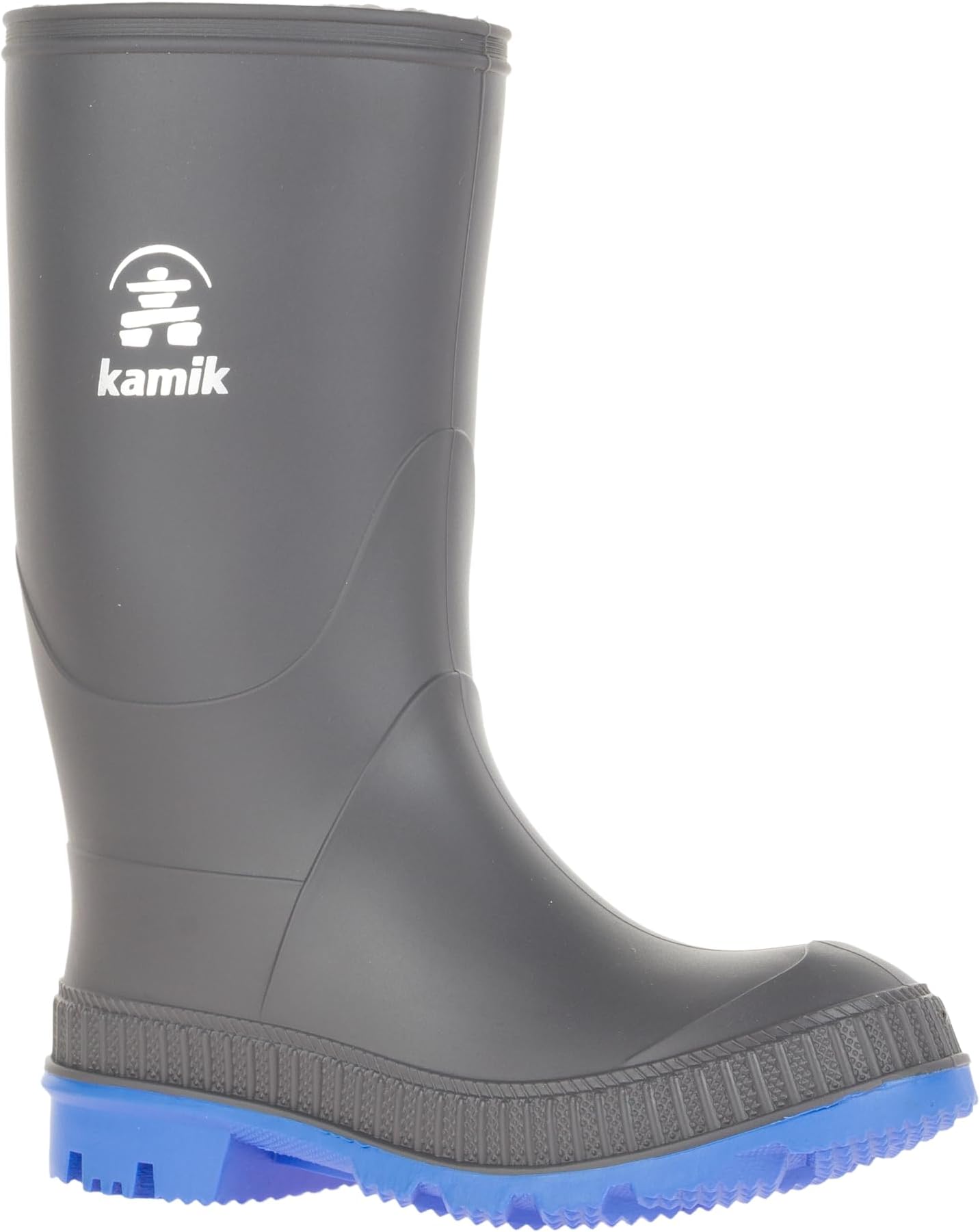 Kid Stomp Rain Boots - Waterproof Rain Boots for Boys & Girls - Slip-Resistant Mud Traction Footwear - Easy Pull-On Rubber Footwear with Woven Lining - Pull-on Style