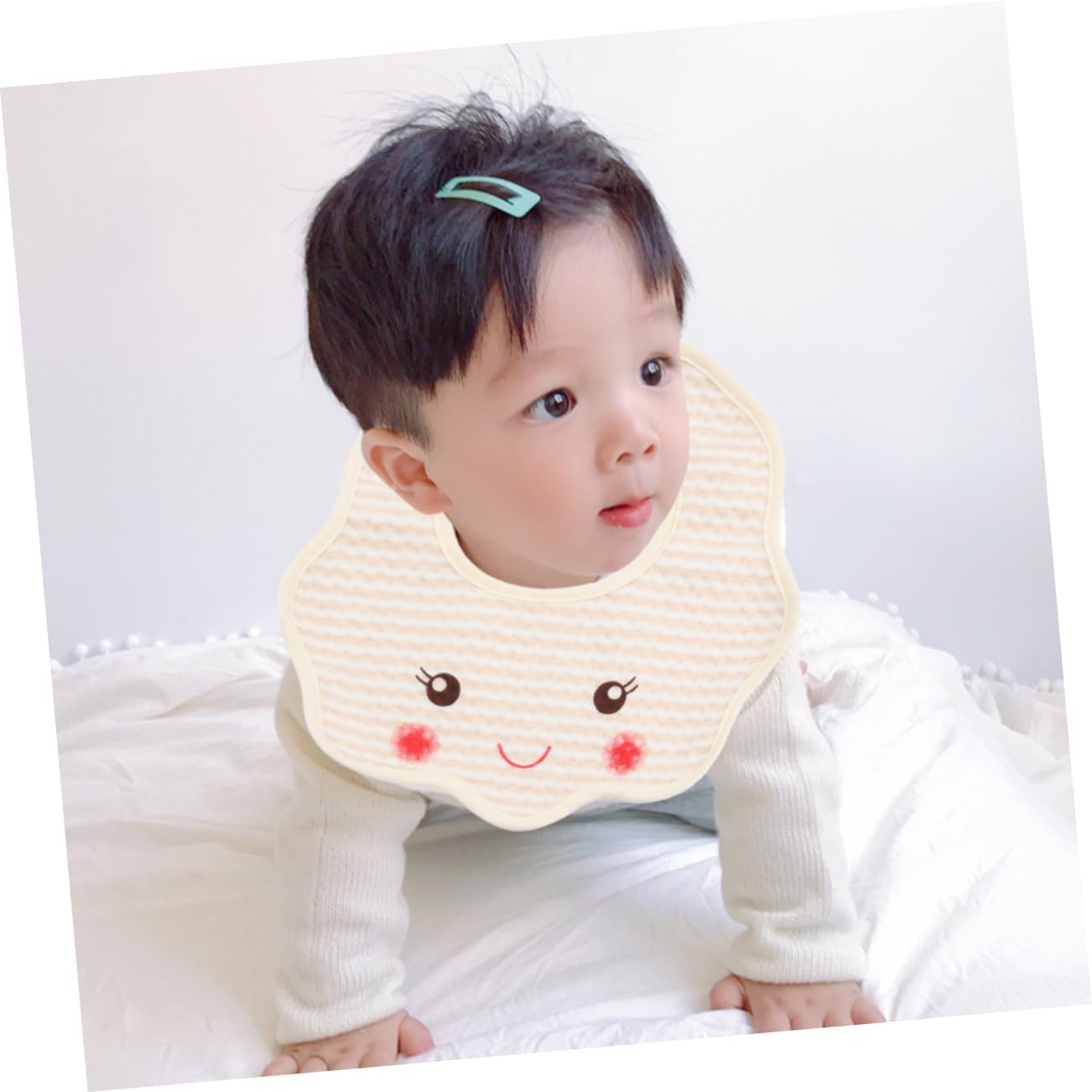 TOYANDONA 15 Pz saliva del fazzoletto del bambino bavaglini neonata bavaglini impermeabili bavaglino impermeabile turbante neonata bandana per bambini asciugamano saliva per bambino Colorful