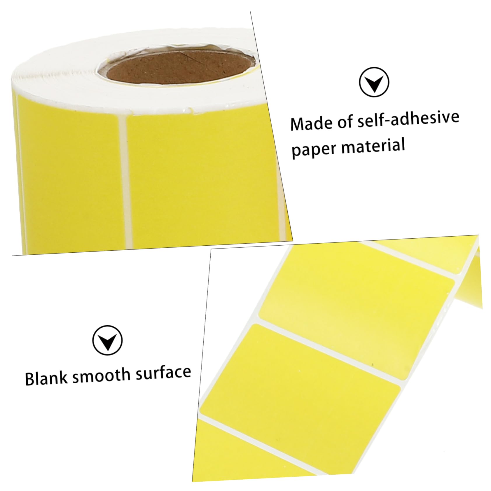 DOITOOL 4 Etichette Adesive Termiche Colorate Impermeabili e Facili per Domestico e Ufficio