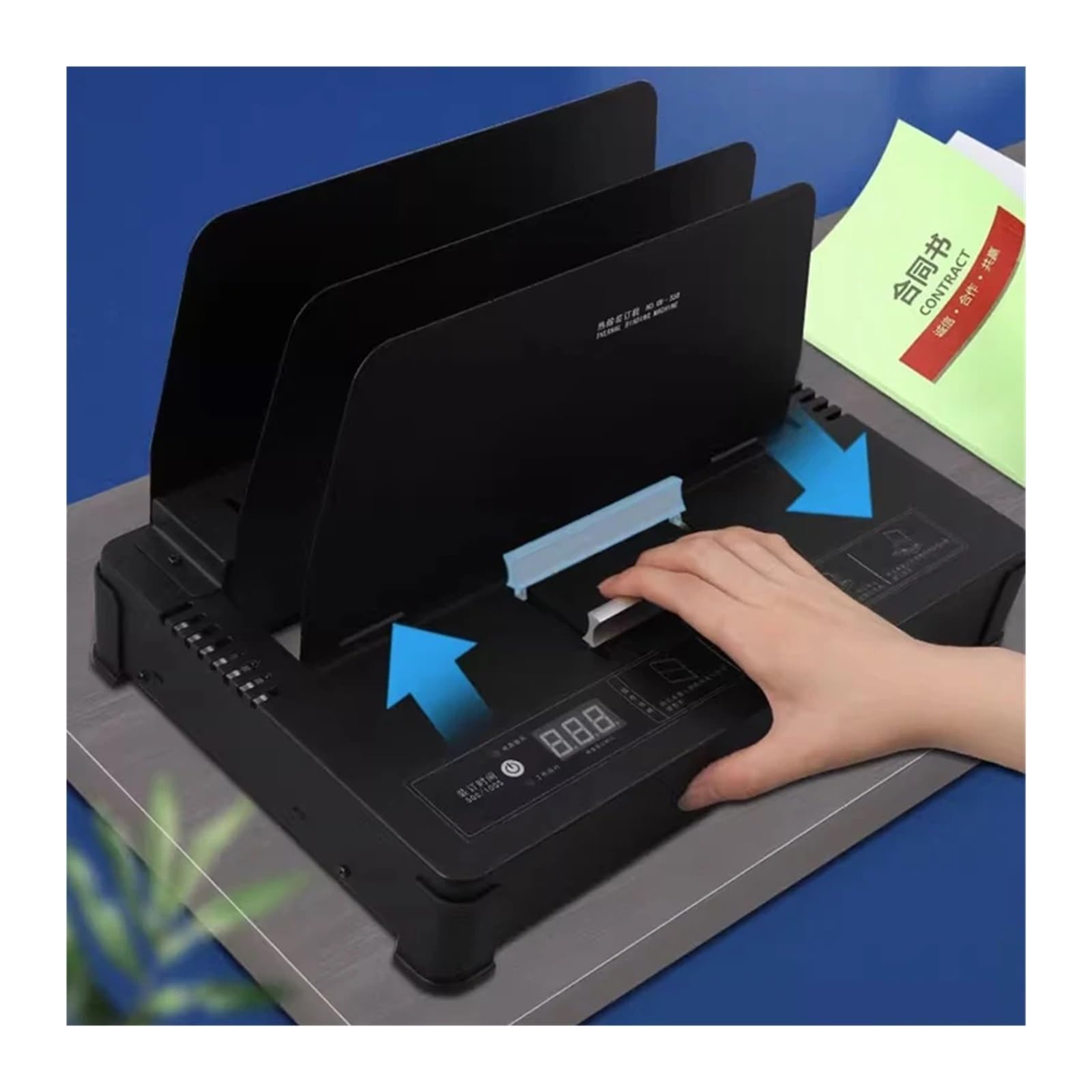 Rilegatrice, GD-550 Macchina rilegatrice elettrica senza perforazione Macchina rilegatrice for documenti e libri senza fili Contabilità delle fatture Voucher Archivio finanziario per scuola e ufficio