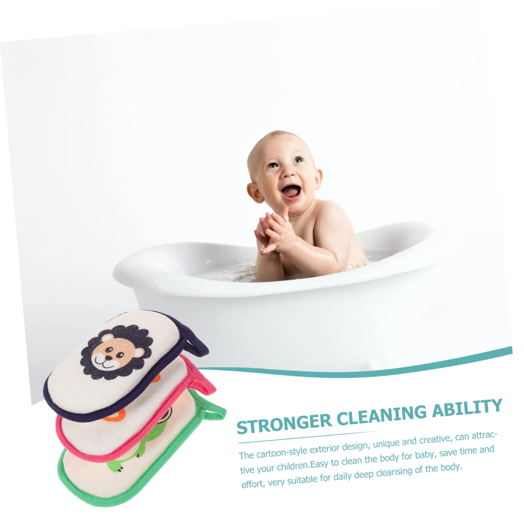 Beaupretty 15piezas Esponjas De Baño Para Bebés Esponjas De De Caricatura Para Nuevos Nacidos Suaves y Efectivas Para Baños De Niño Niña Fácil Limpieza y Diversión El Agua