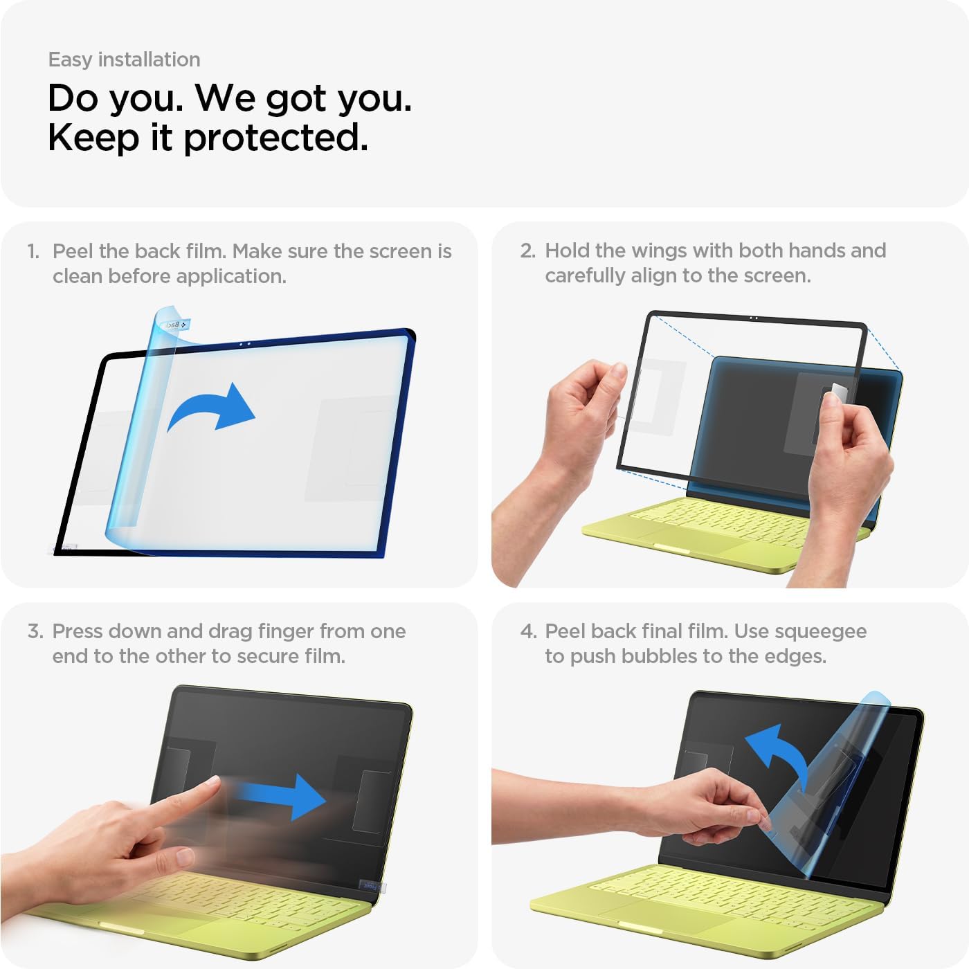 Spigen Tempered Glass Screen Protector [GlasTR Slim] Designed for Macbook Neo