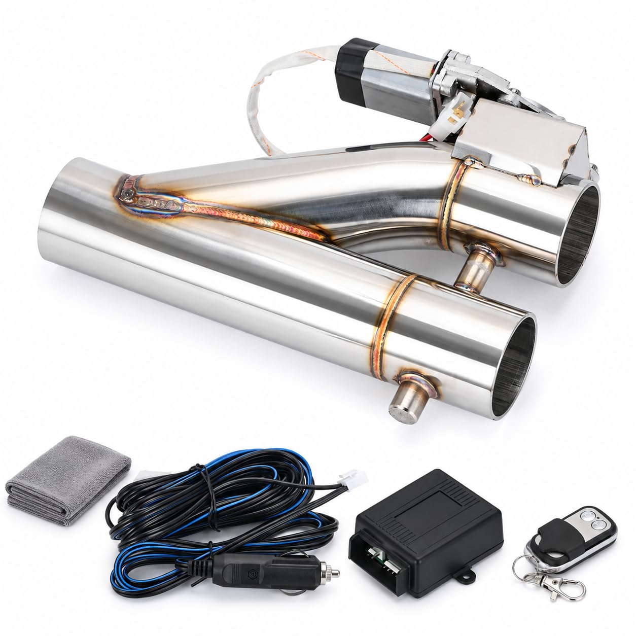 Kit de Silenciador de Tubería de Escape con Válvula de Escape Eléctrica