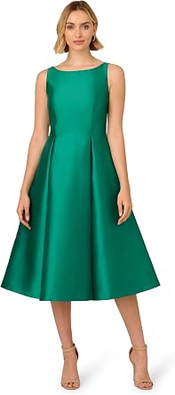 Adrianna Papell Sleeveless Tea Length Dress