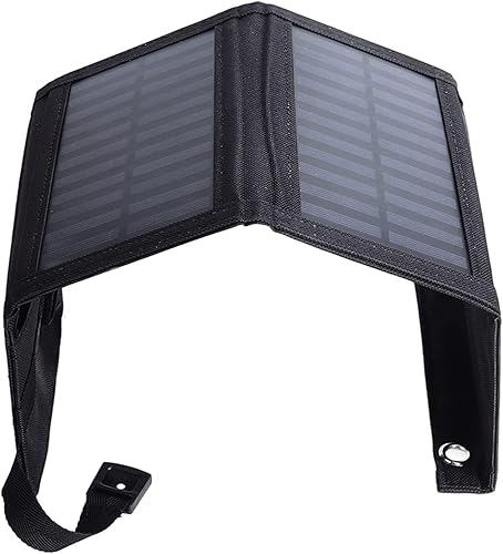 Miniatura 5 de Cargador de panel solar al aire libre 1200mA 20W 5.5V plegable mono silicio cargador solar para senderismo carga teléfonos móviles