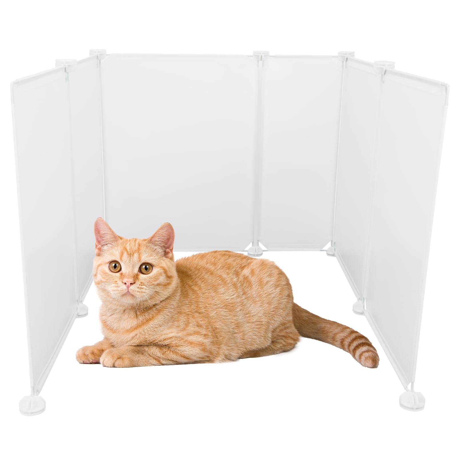 Perttypet Large Cat Litter Box Enclosure Splash Guard Protects Wall Floor
