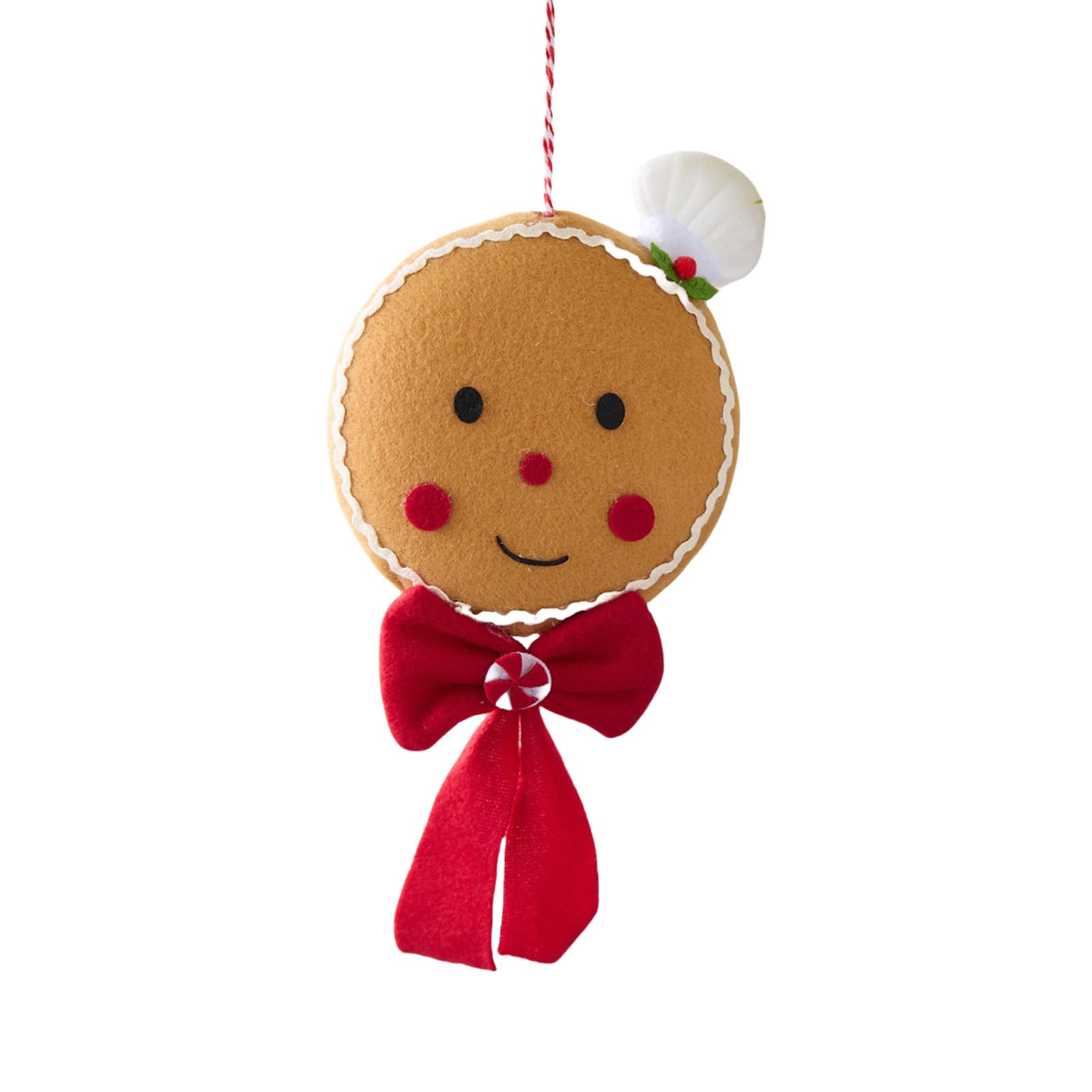 Gingerman Ornament Christmas Tree Hanging Decorations for Door Wreath Mantels Shelf Decoration Indoor and Outdoor Christmas Tree Decorations