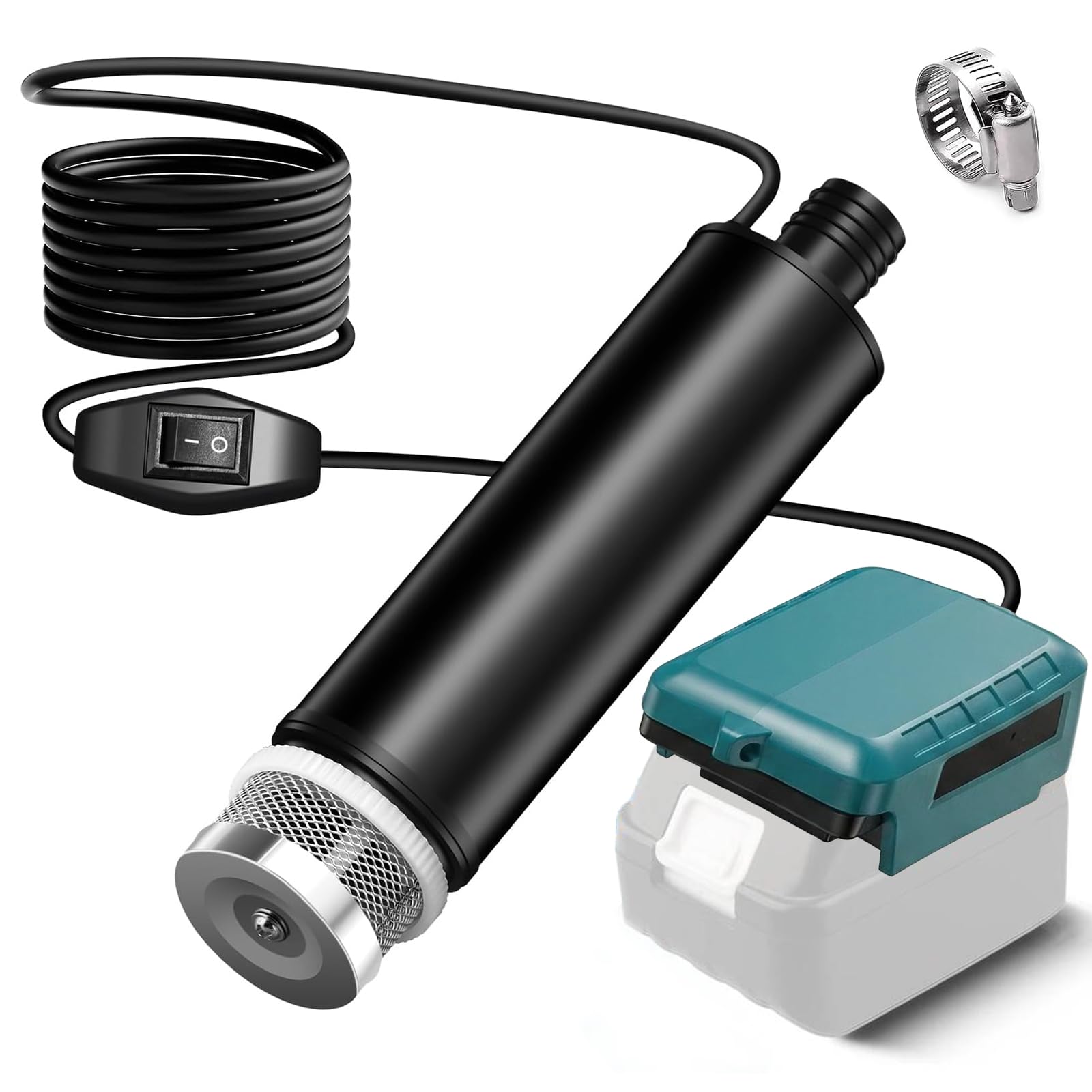 Cordless Submersible Water Pump Compatible with 18V LXT Batteries, 100W 635GPH Portable Transfer Water Pump fits Camping Tub Garden Caravan Pond Draining Job Sites (No Battery)