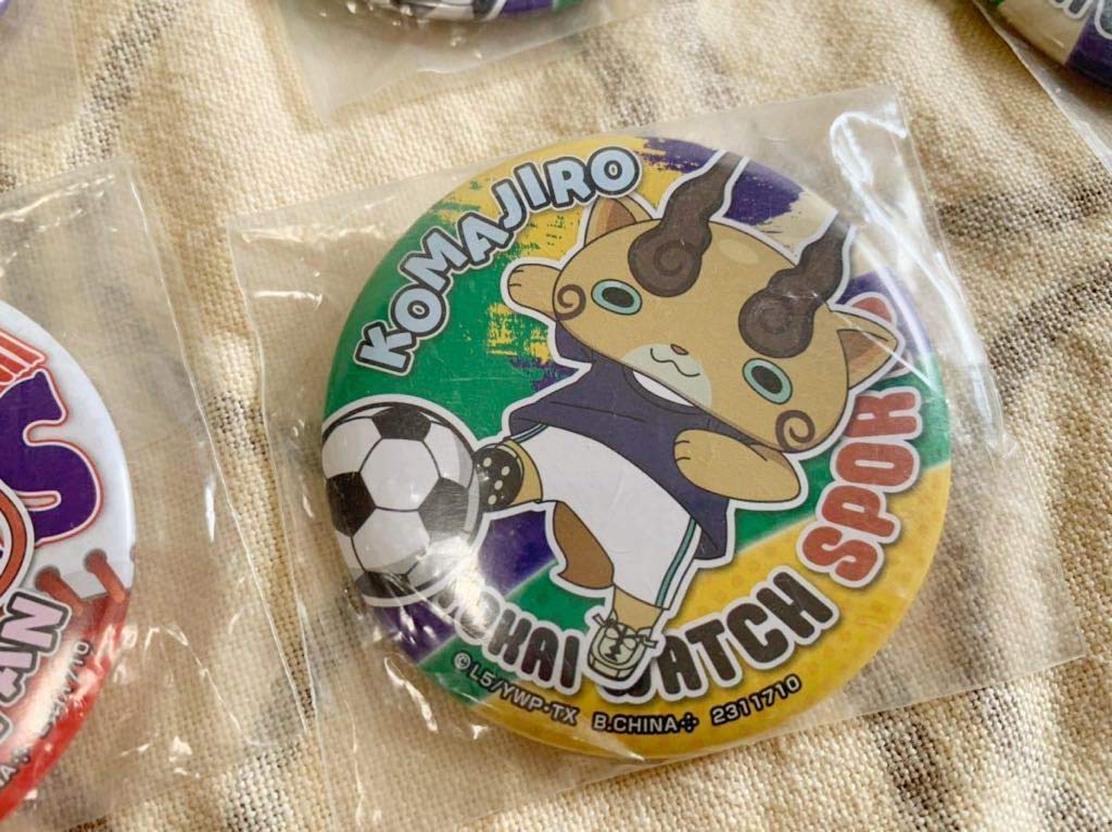 Amazon.co.jp: 妖怪ウォッチ スポーツ缶バッジ5個セット 野球 バスケ