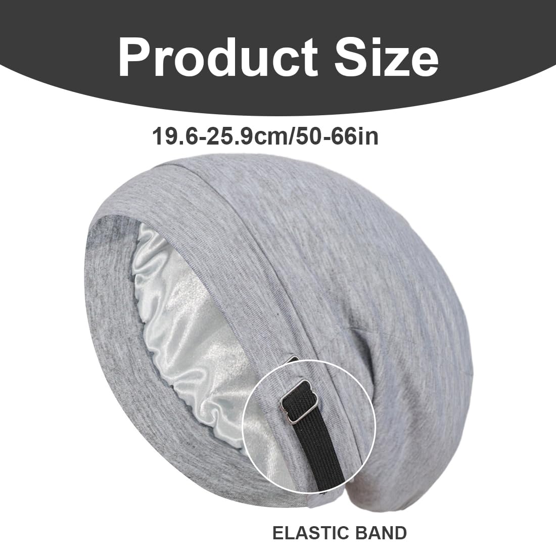 Berretto In Maglia Morbido Con Teschio, Copricapo Chemioterapia, Sciarpa E Cappello Da Notte, Unisex, Regolabile, Antiscivolo, Per Perdita Capelli - 4