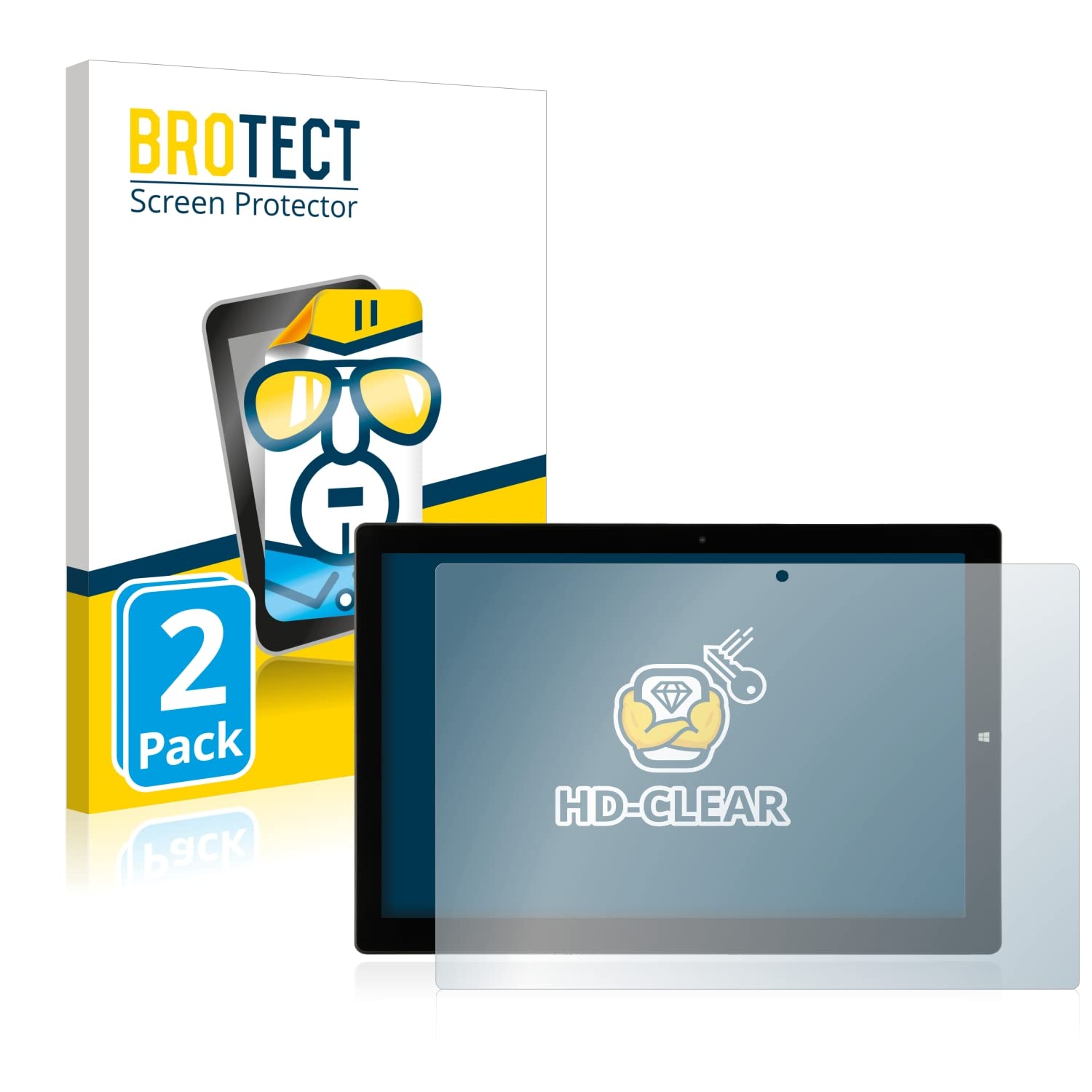 brotectScreen Protector compatible with Hyrican Enwo Pad - HD-Clear Protection Film