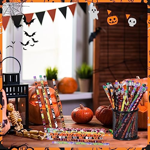 Lápices de Halloween con borrador, pack 120 unidades miniatura 6