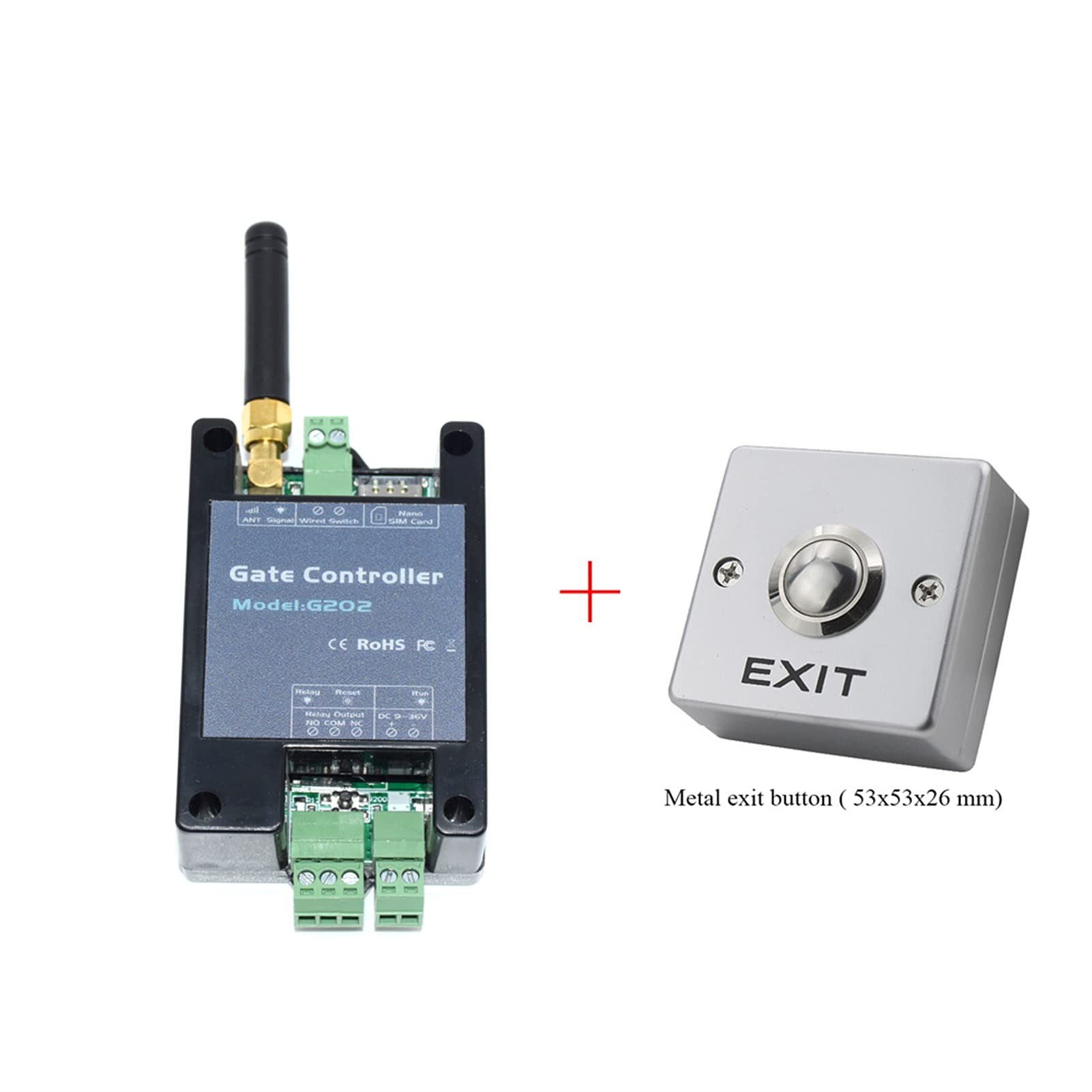 Automatyczne Samozamykacze, GSM. Pilot zdalnego sterowania G202 Przełącznik przekaźnikowy do przesuwnego otwierania bramki garażowej (Wymień RTU5024)(2G With Adapter)