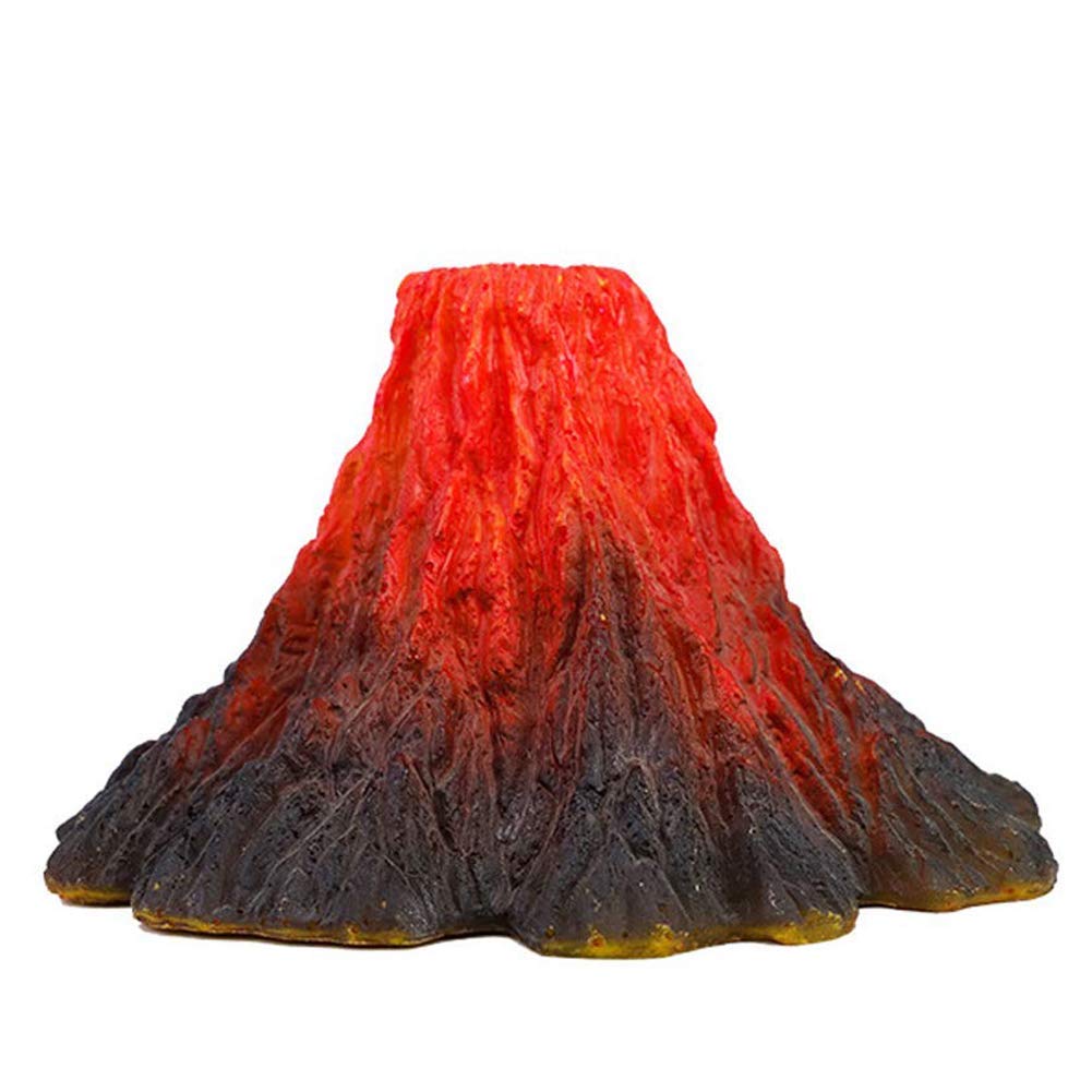 Tank Decoration Volcano Ornament Aquarium Decorations Volcanic Stone for Fish Tank (M)