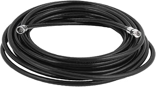 New Lon0167 Cabo coaxial 8M 26 pés coaxial HD Antena de TV digital Fio métrico F British F Conector preto(8M 26Ft Koaxialkabel HD Digital TV Antenne Draht Metrisch F Britischer F-Stecker Schwarz