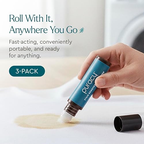 Vista 12 de Puracy Removedor de manchas, limpiador de manchas de viaje y lavandería a base natural para ropa, artículos esenciales para bebés, manchas de niños