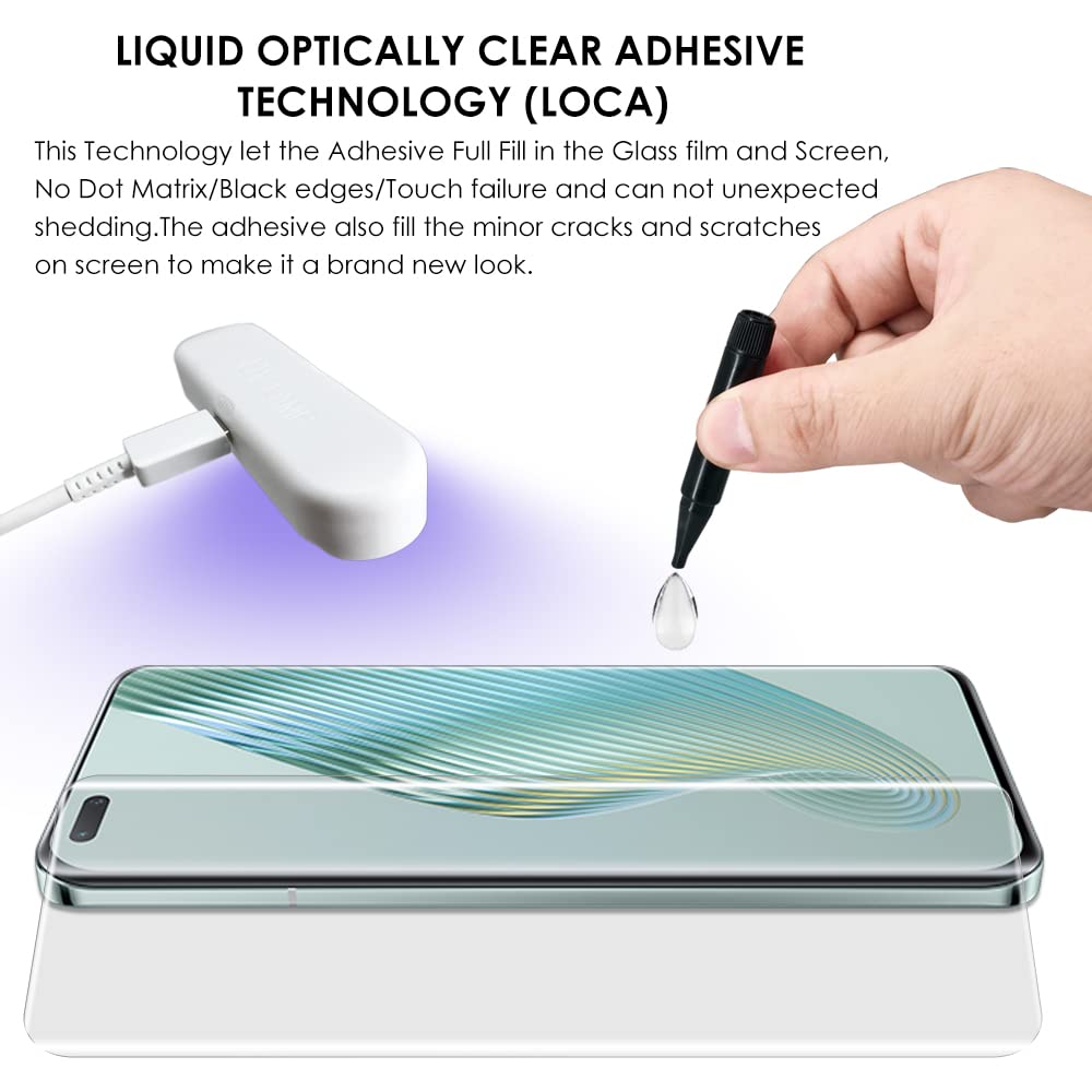 3 Pezzi Vetro Temperato per Honor Magic5 Pro,Pellicola Prottetiva Uv