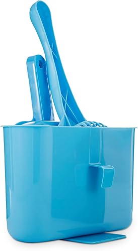 Miniatura 5 de Fresh Step Kit de limpieza de arena para gatos 4 en 1, suministros de limpieza de arena para gatos, incluye cuchara para gatos, recogedor, escoba y