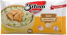 Macarrão Arroz Bifum Lámen Sem glúten Galinha 67g