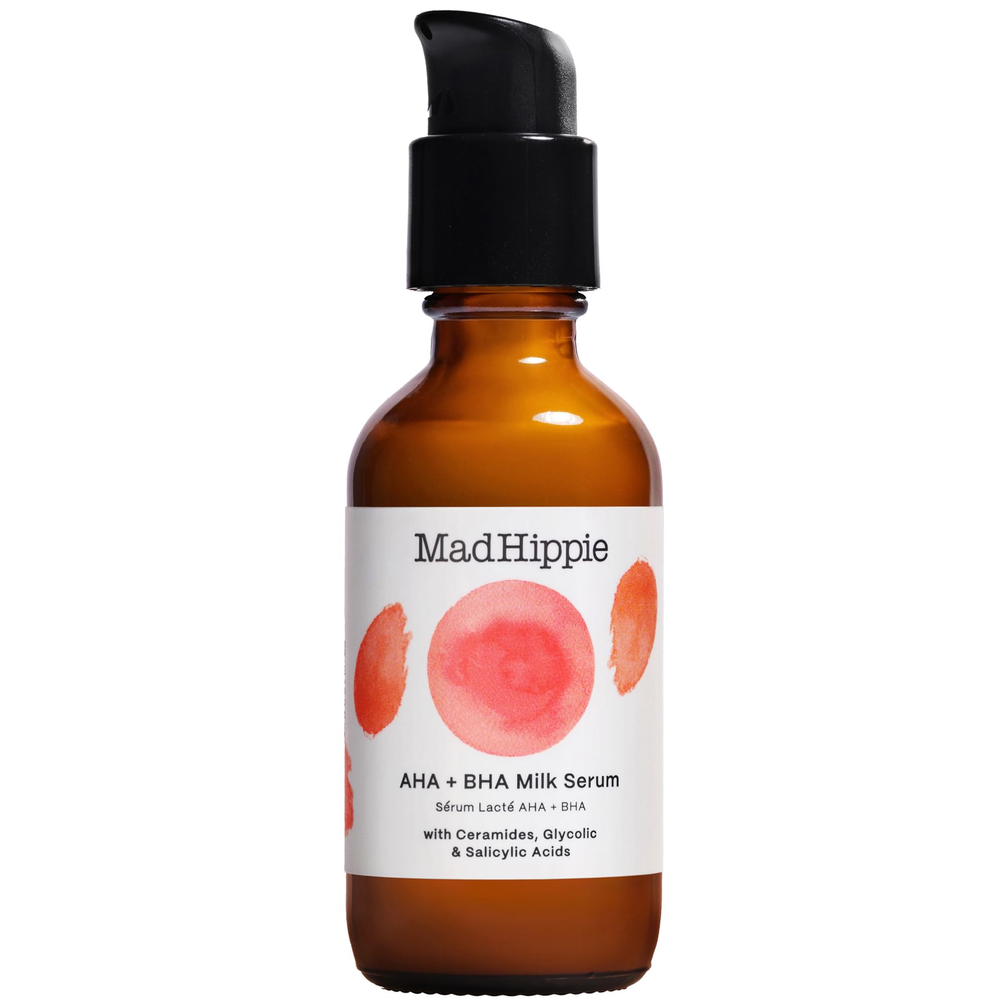 Mad Hippie AHA + BHA Milk Serum with Ceramides, 2 fl oz