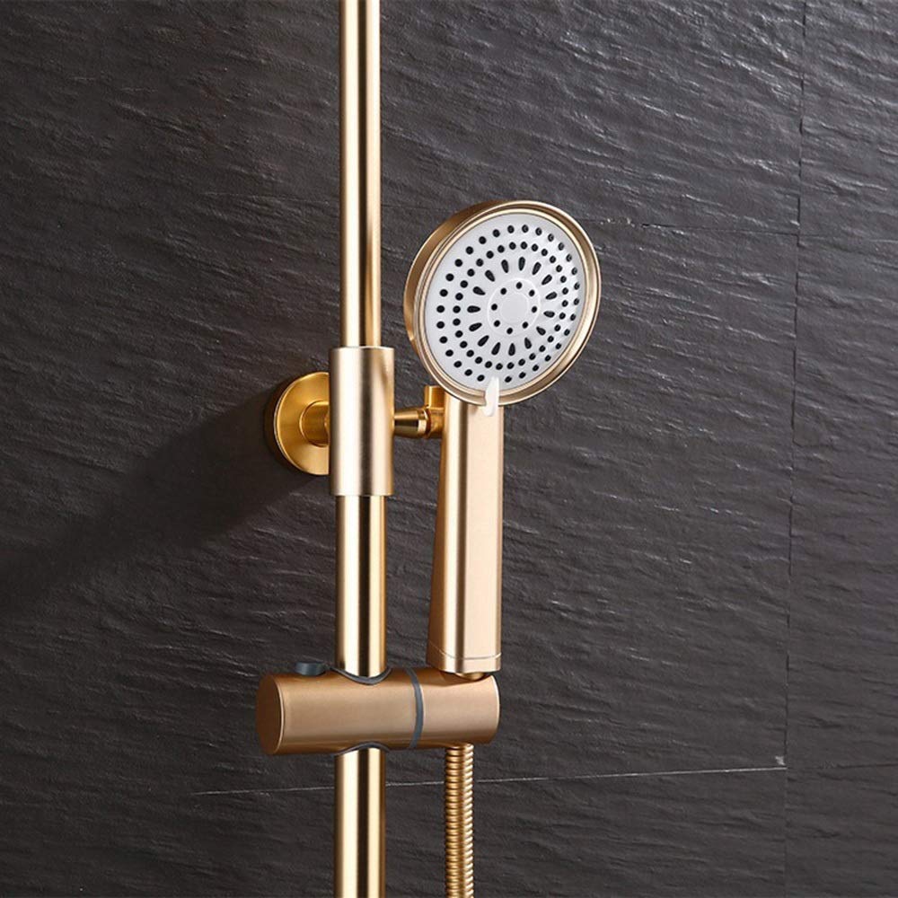 Ensemble de Douche Espace Aluminium Douchette Salle de Bain avec Robinet Buse