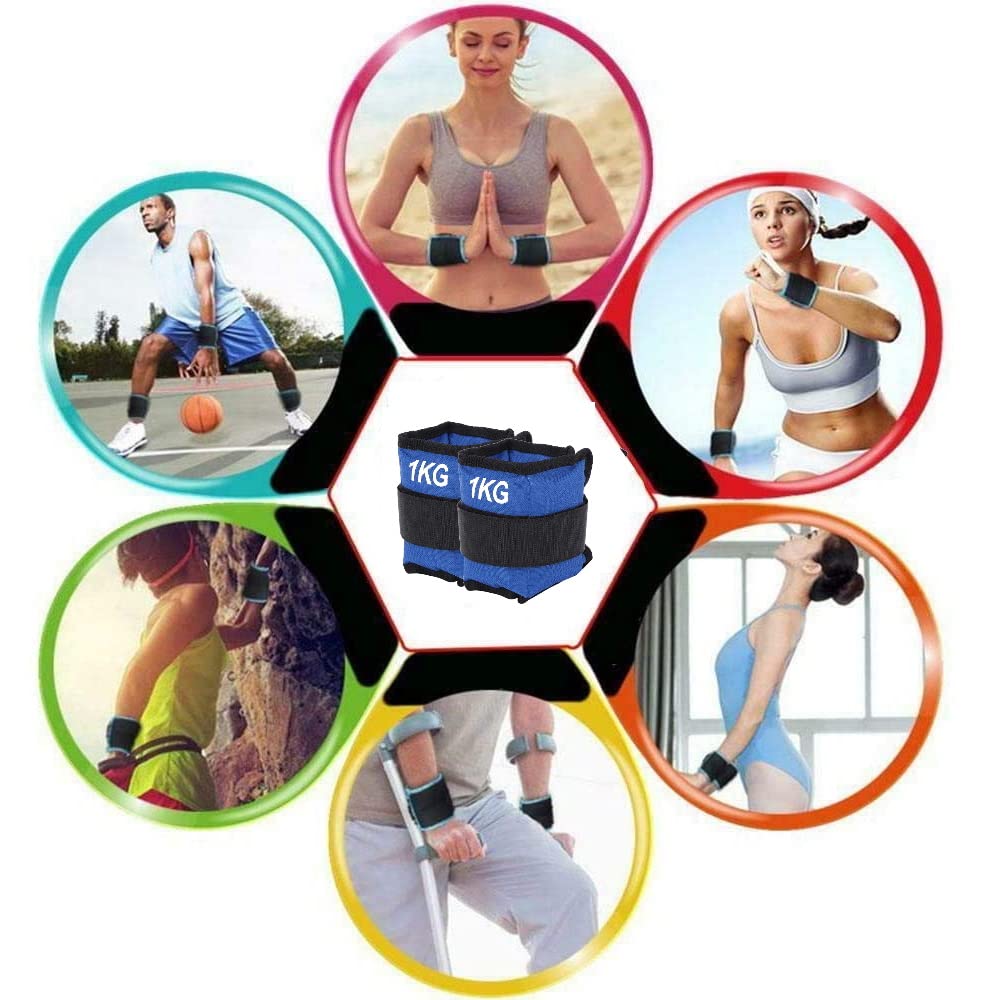 Paire De Poids Pour Chevilles Et Poignets - Réglable - Fitness - Noir