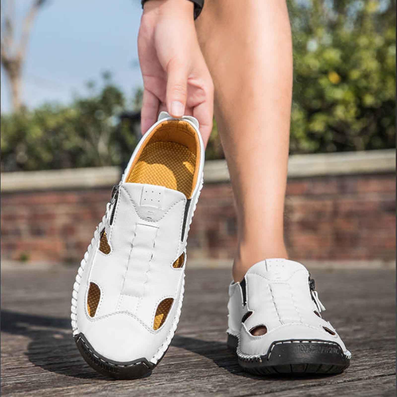 Generico Ciabatte Uomo Estive Morbide Domestiche Infradito Comodi Leggeri Punta Aperta Traspirante Resistente All’Acqua e Usura Forma Ergonomica Comfort Spiaggia Piscina Casa Esterno