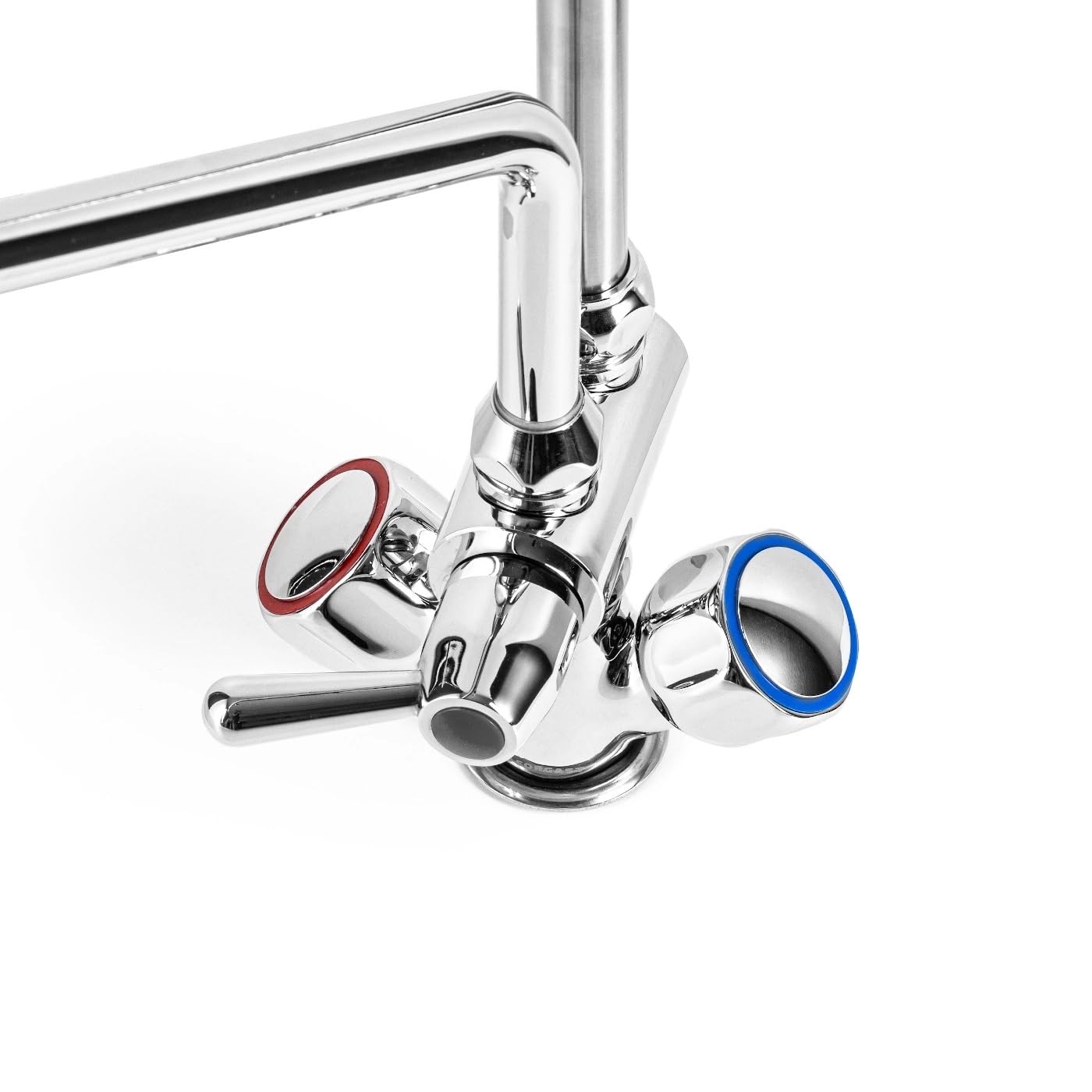 Grifo independiente con ducha y caño, Grifos de fregadero, Grifo de cocina, Montado en el fregadero, Para la cocina profesional, Funcionamiento duradero, Uso confiable, Versatilidad, Ergonomía