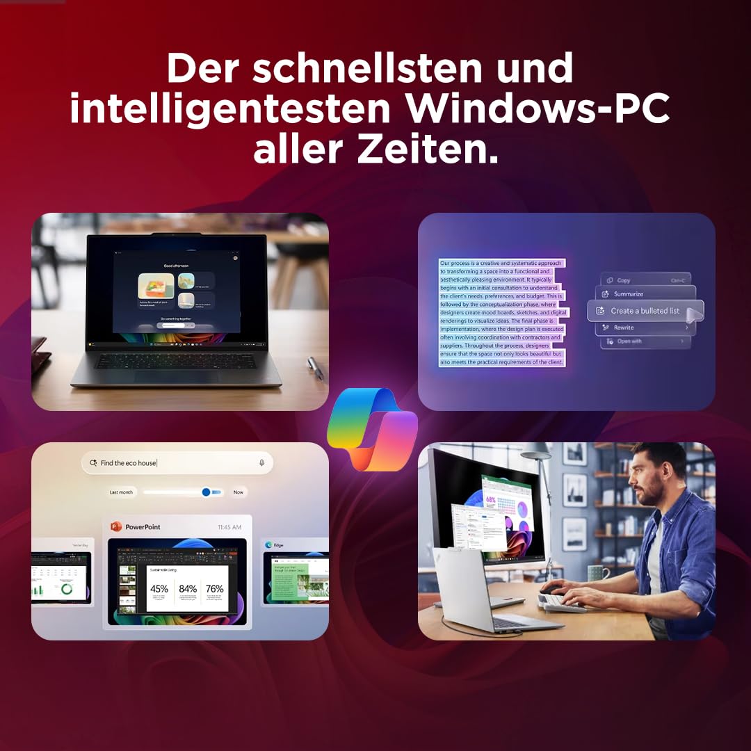 Lenovo Yoga Pro 9i Aura Edition Laptop | 16"3.2K OLED Touch Display | Intel Core Ultra 9 386H | 32GB RAM | 1TB SSD | NVIDIA GeForce RTX 5060 | Windows 11 | QWERTZ | Thunder Grau | 3 Jahre Premium Care