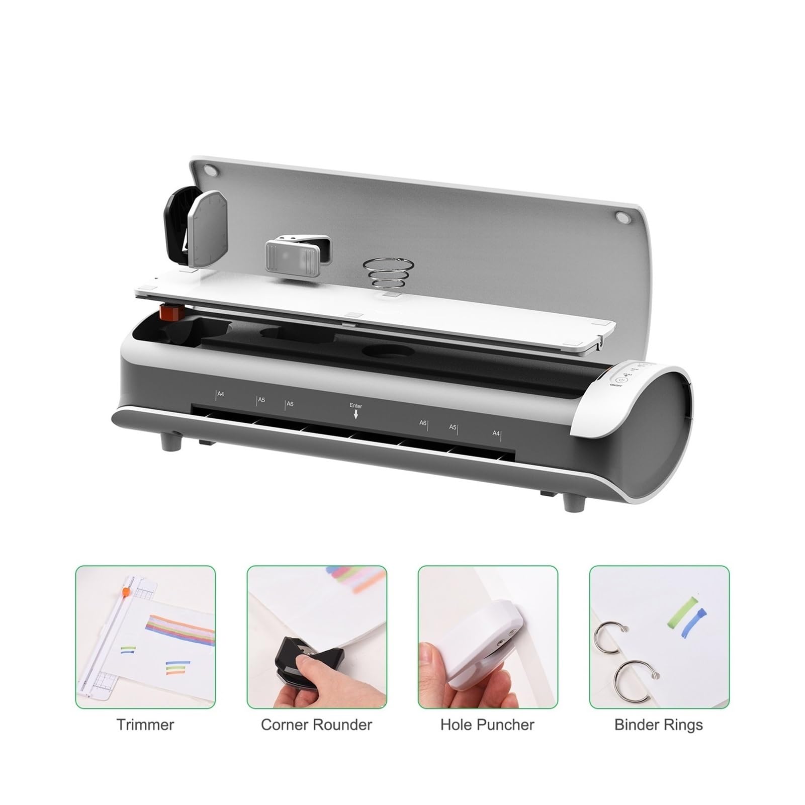 SL988 Laminator biurkowy Zestaw do laminowania na gorąco i zimno formatu A4 długotrwałego użytkowania,Wysoka wydajność