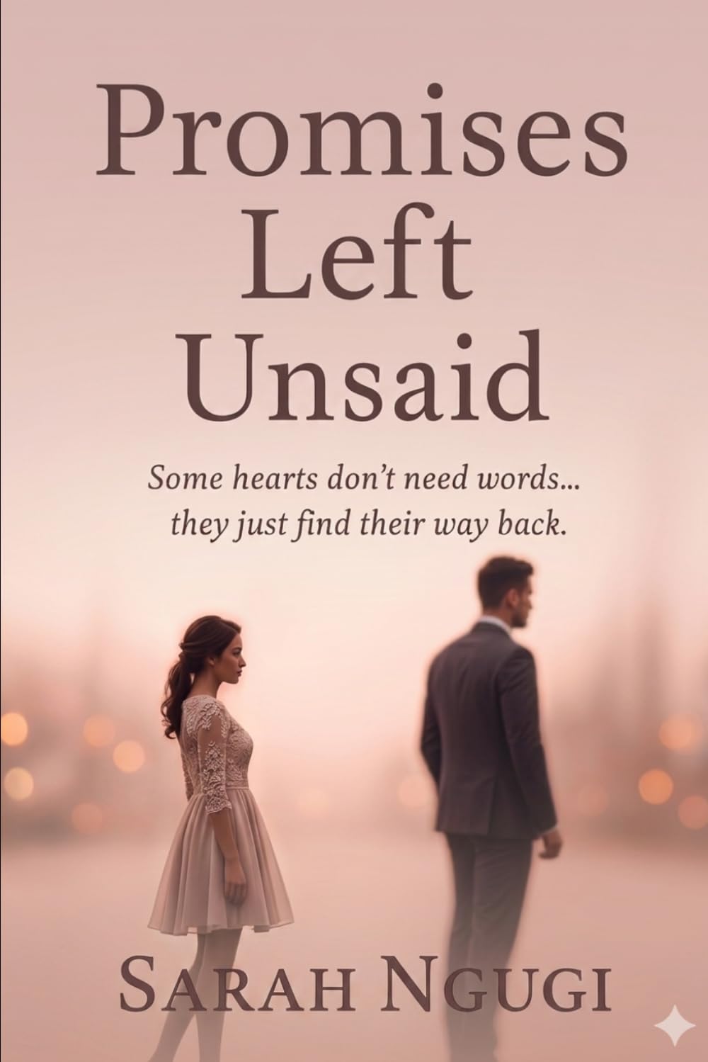 PROMISES LEFT UNSAID: some words don't need words,they just find their way back