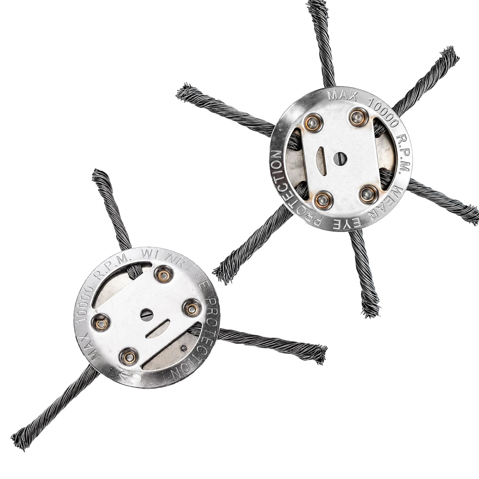 Weed trimmer head, Universal Steel Wire Trimmer Head, Indestructible Weed Steel Wire Heads, Perfect for Concrete Edge and Thick Weeds (3-head + 6-head)