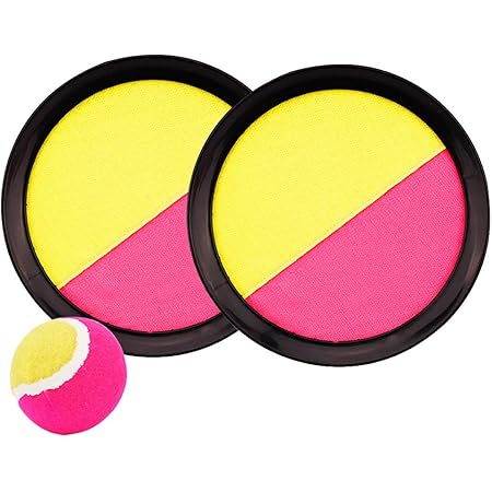 Amazon Yanzhi フライングボール キャッチボール マジックボール マジックテープで引っ付きます 外遊び 子供用の景品 子供 おもちゃ ビンゴ景品 景品 １歳からのおもちゃ マジックキャッチボール マジックキャッチ フライングキッズ キャンプ用品 キャンプ ボール 屋外