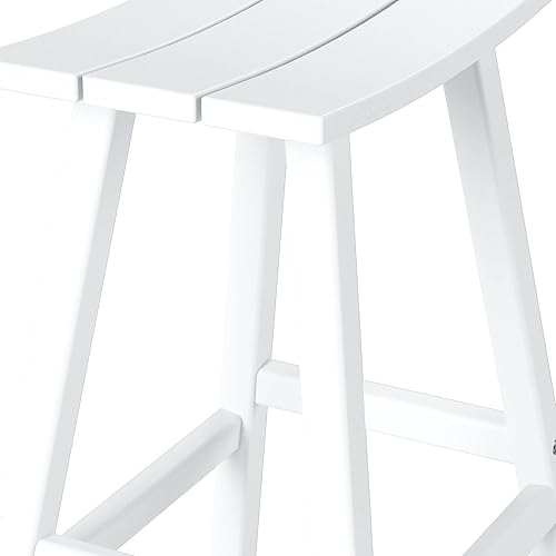 Vista 118 de WestinTrends Malibu - Juego de 2 taburetes para sillín para exteriores/patio, 24 alturas, color negro