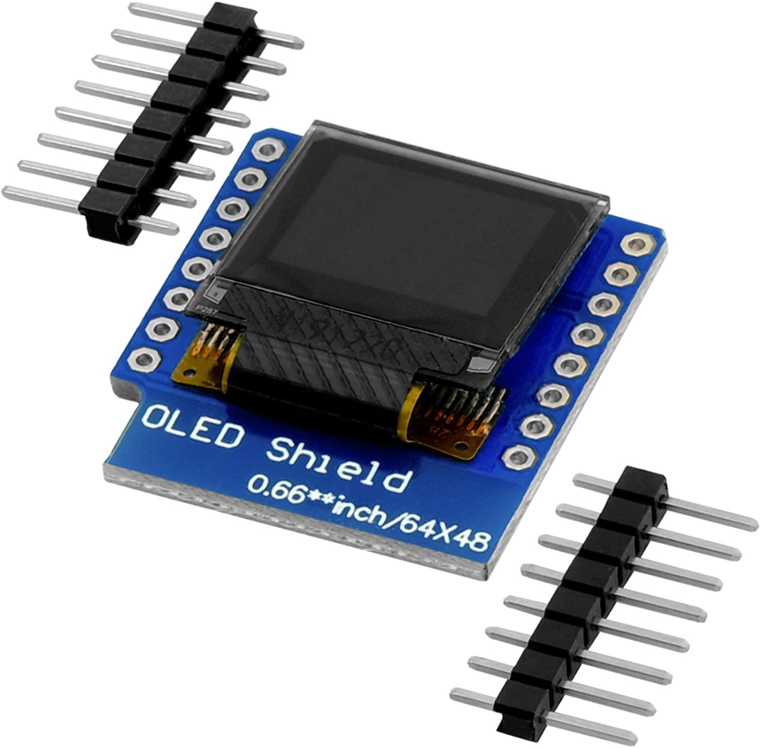 0.66-inch 64x48 3.3V OLED Display Module I2C IIC HW-699 SSD1306 IoT Display Shield Compatible with D1 Mini Including E-Book!