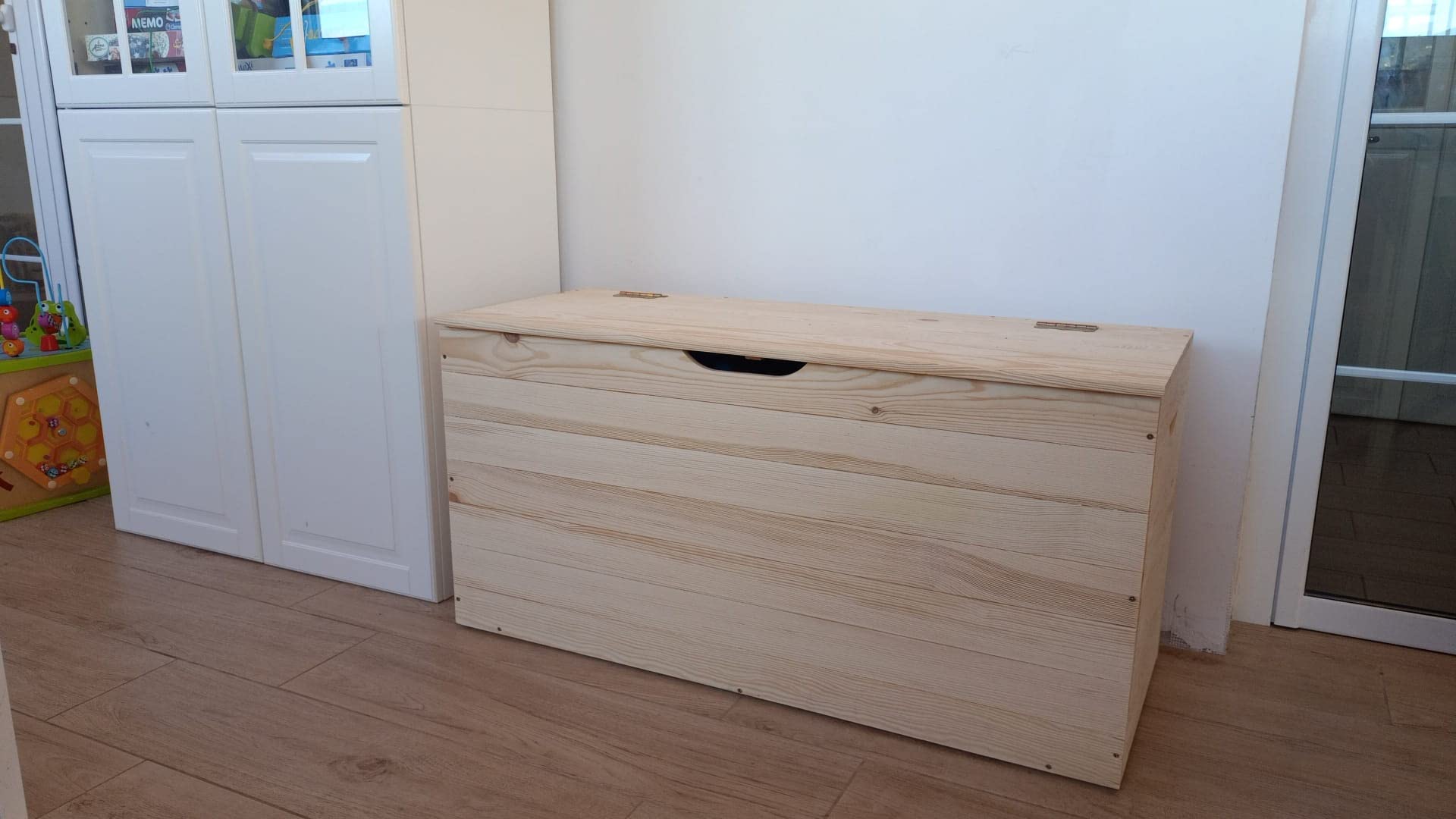 Holztruhe aus Massivholz für alle Holztruhen von Alberiamo – Maxi 100 x 40 x 50 cm