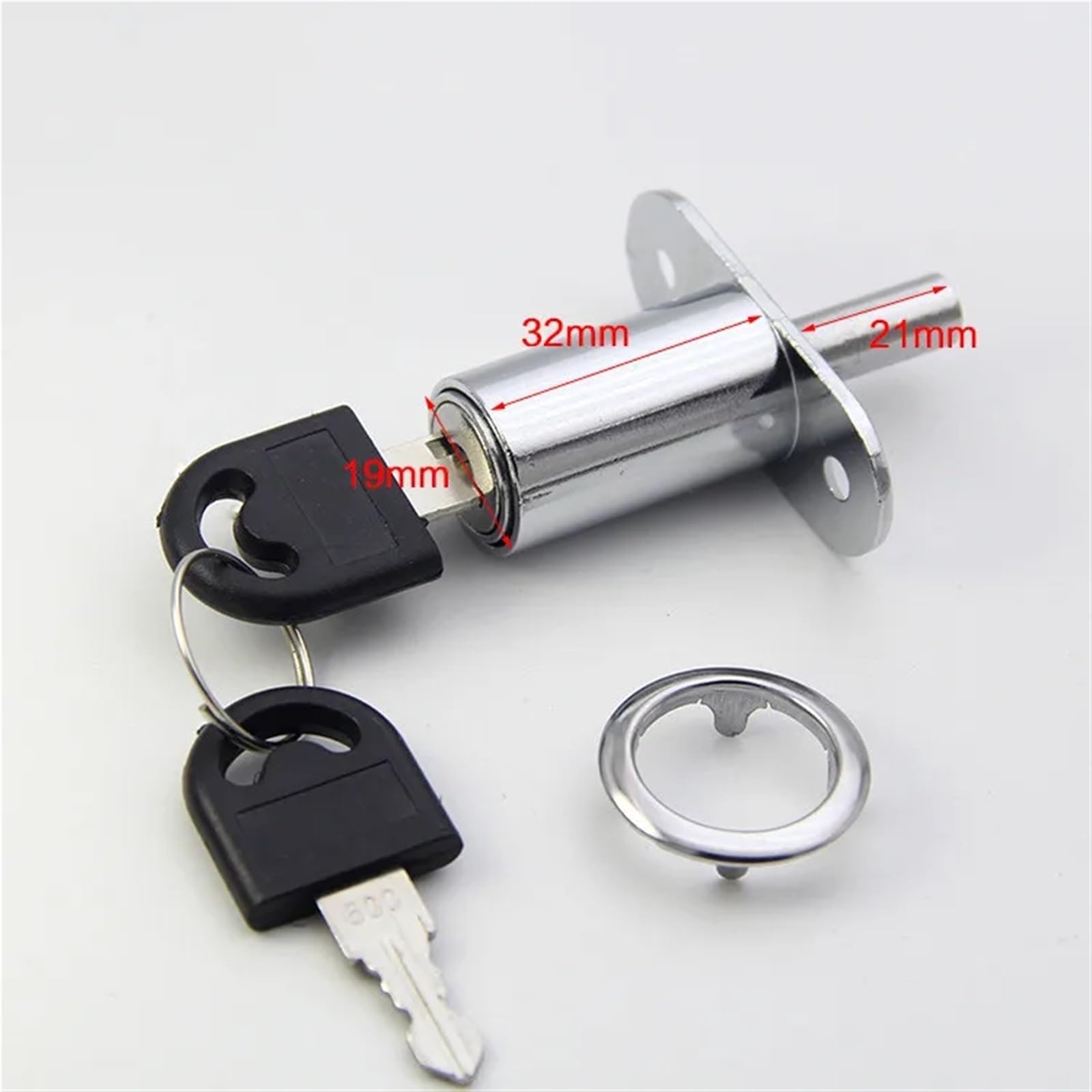 Zamki do szafek i mebli Zamki cylindryczne krzywkowe 23/32 mm Zasuwka do drzwi przesuwnych do szafy z kluczem Okucia meblowe ze stopu 1 szt.