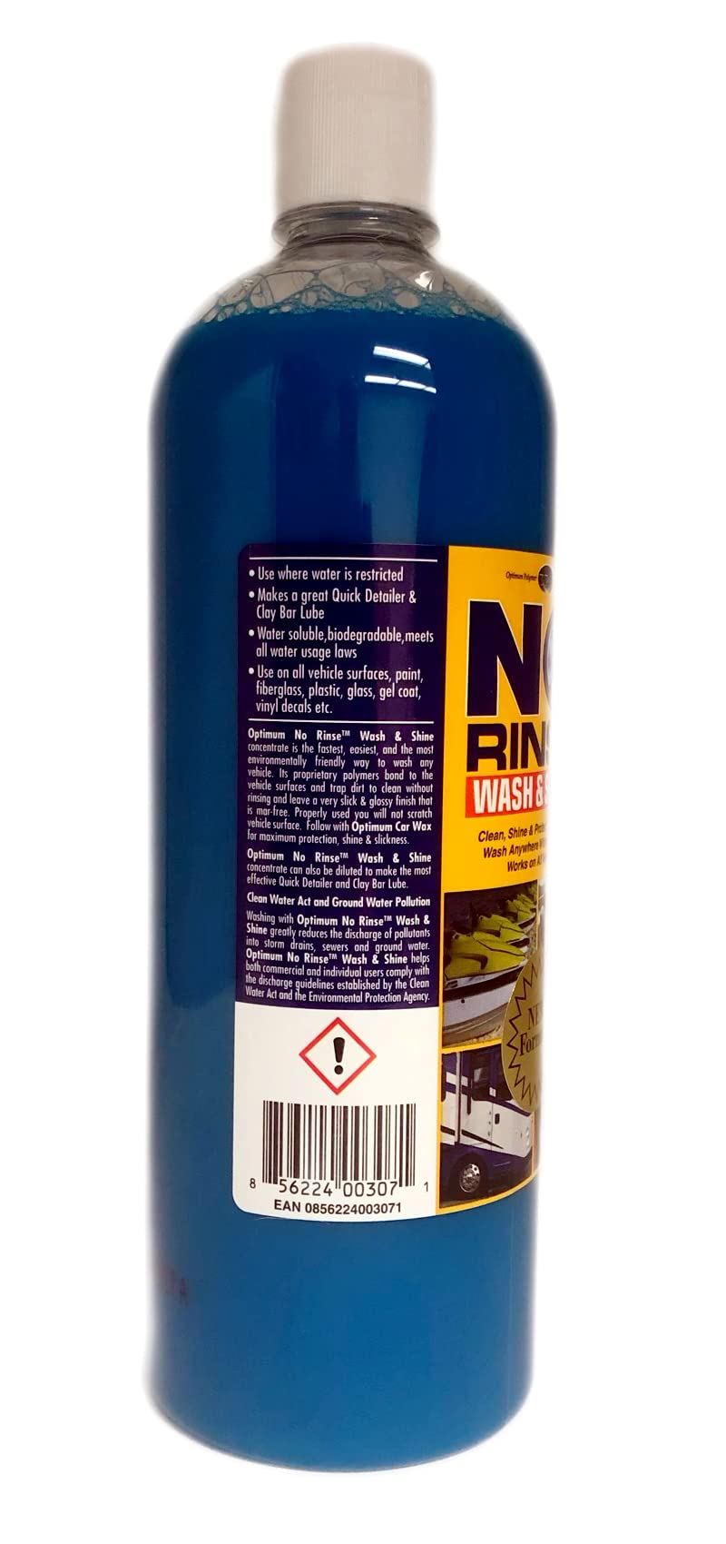 Optimum No Rinse Wash & Shine 32 oz. Bottle MultiUse Rinseless Car