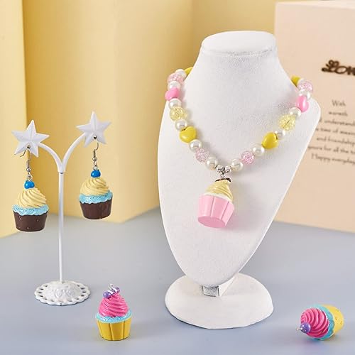 Miniatura 3 de Mega Pet 20 colgantes de plástico para tartas, pasteles, postres, cuentas colgantes con pasador de tornillo para manualidades, collares, suministros