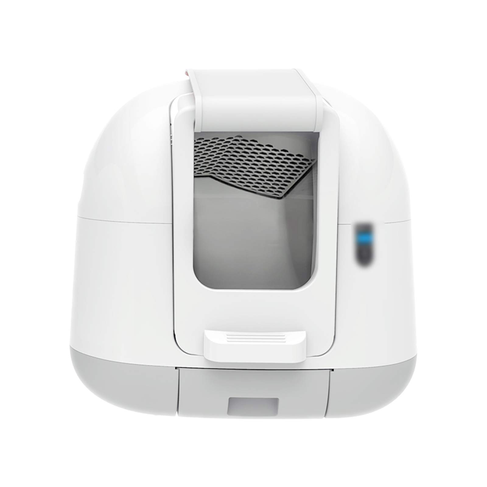 Huachaoxiang Automatic Cat Toilet, Big Ultra Quiet Intelligent Automatic Closed WC, Introductory Cleaning Deodorant Cat Toilet,White