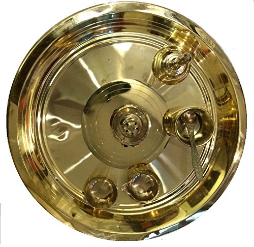 SPHINX BRASS POOJA THALI SET - 7 ARTICLES