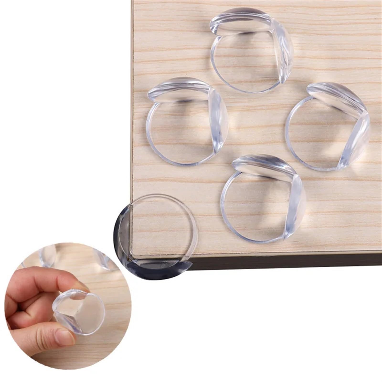 Protectores de mesa para la seguridad de los niños, 4 fundas de protección de silicona, protectores anticolisión, cojín de bordes suaves, accesorios de seguridad para el hogar