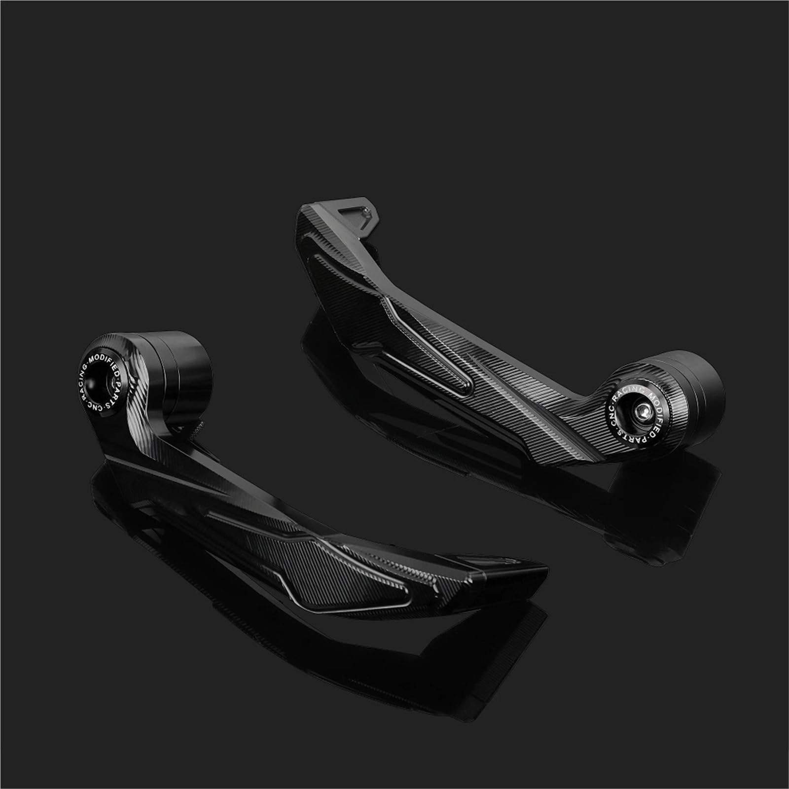Hizorb Black- Silver Handguards For Kawasaki Zx6r Zx6rr Zx-6R Zx-10R 2000-2021 2022 2023 2024 Motoecycle Handguards Brake Clutch Lever Guard Protector(Black- Silver)