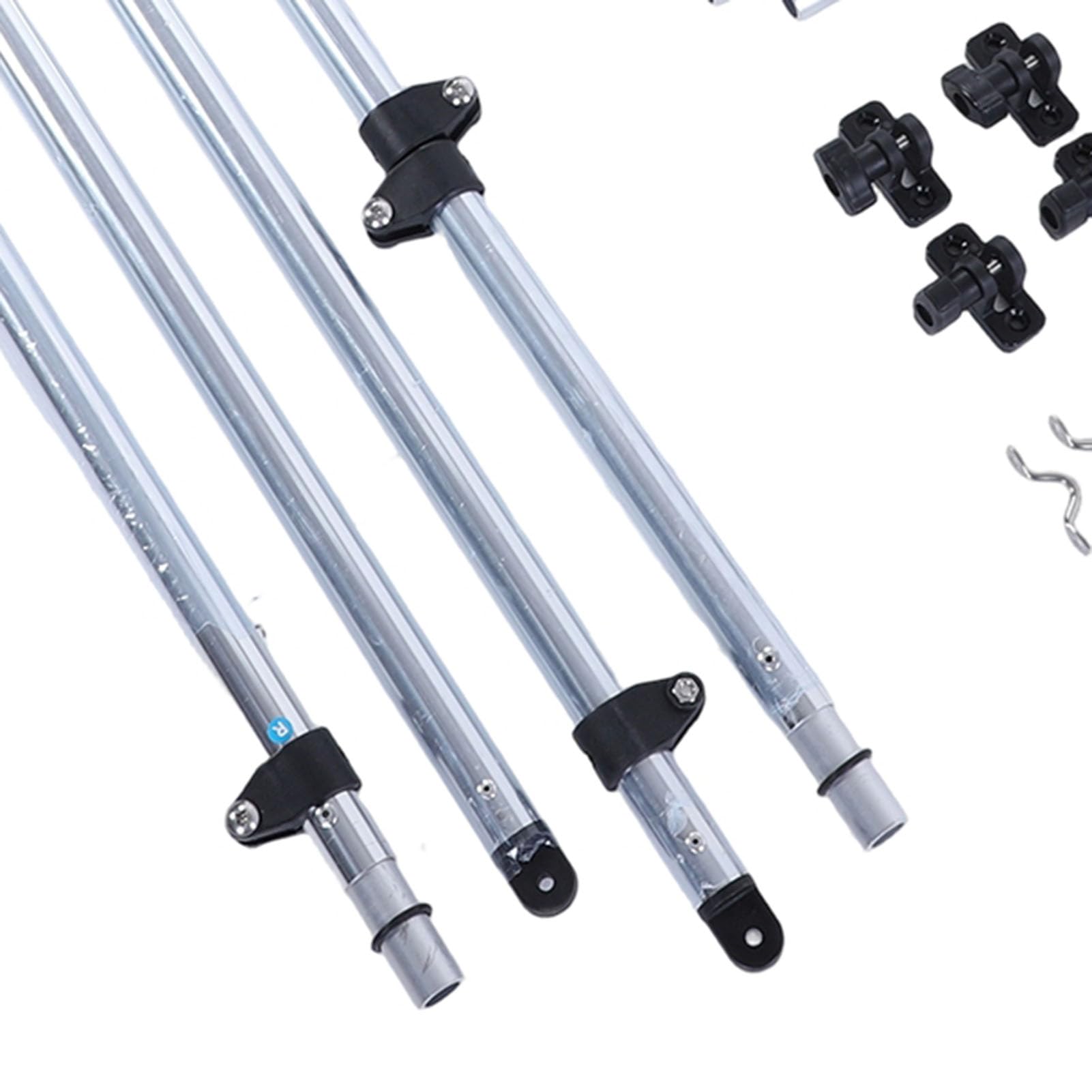 Canopato Barche, Copertura Barca a Bimini in Poliestere 600d 3 Bimini con Telaio in Lega Alluminio 1 in Runabout, Sostituzione Baldacchino Ombra Solare a Prova Acqua