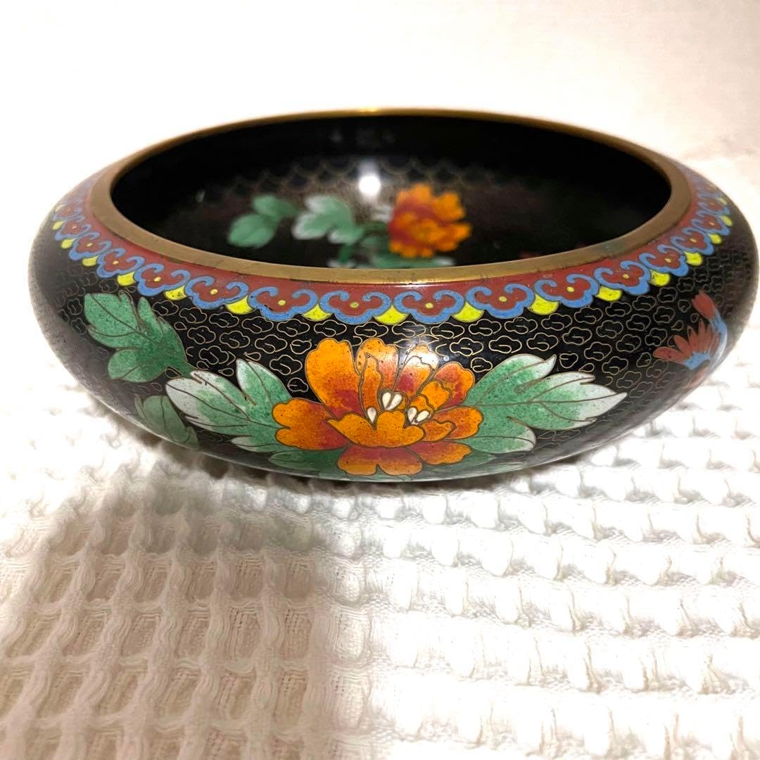 中国美術 七宝焼き 古玩 花鳥図 中国美術 七宝焼き 古玩 花鳥図 中国古玩