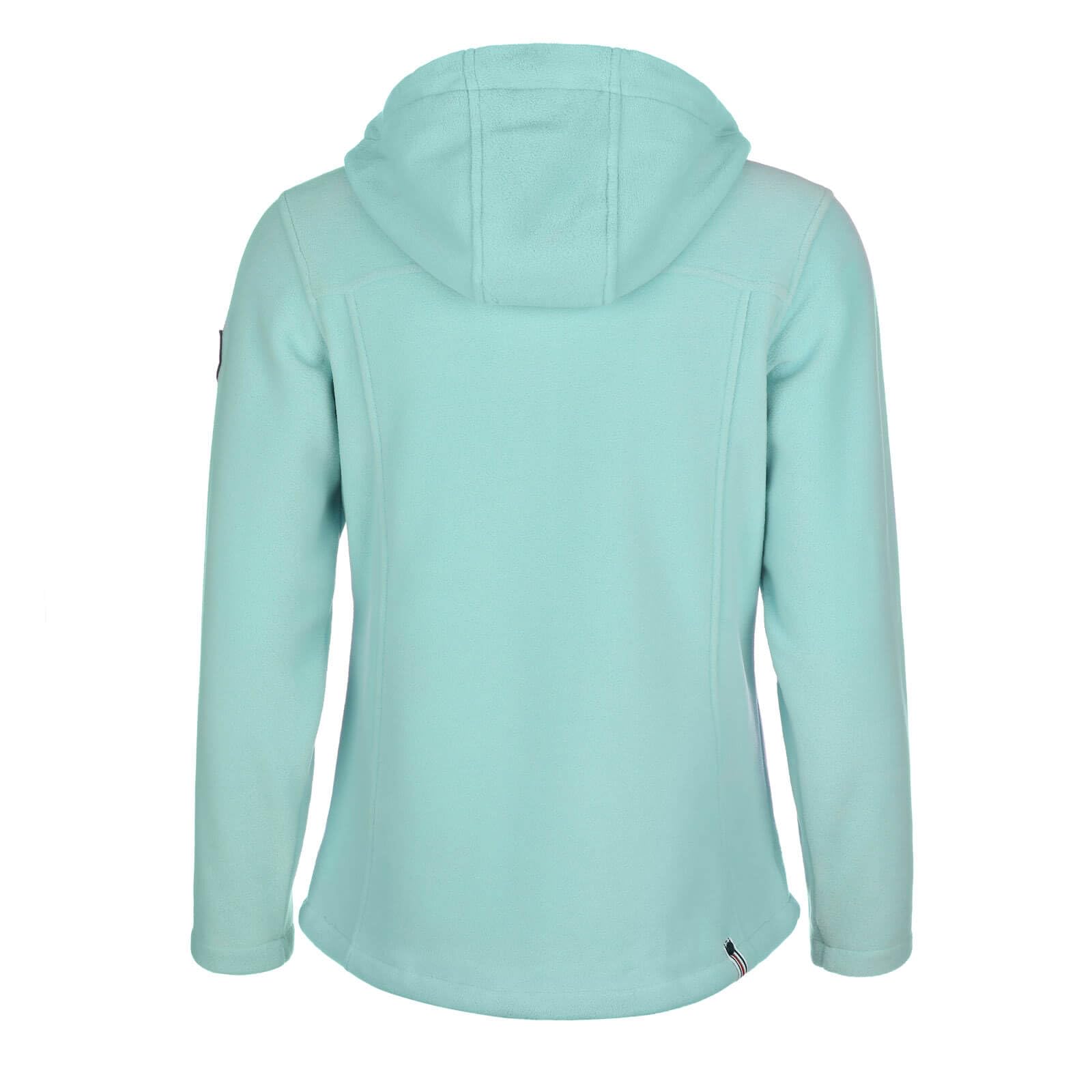 Dry Fashion Damen Fleecejacke Norden - Kapuzenjacke Navy, Größe 36
