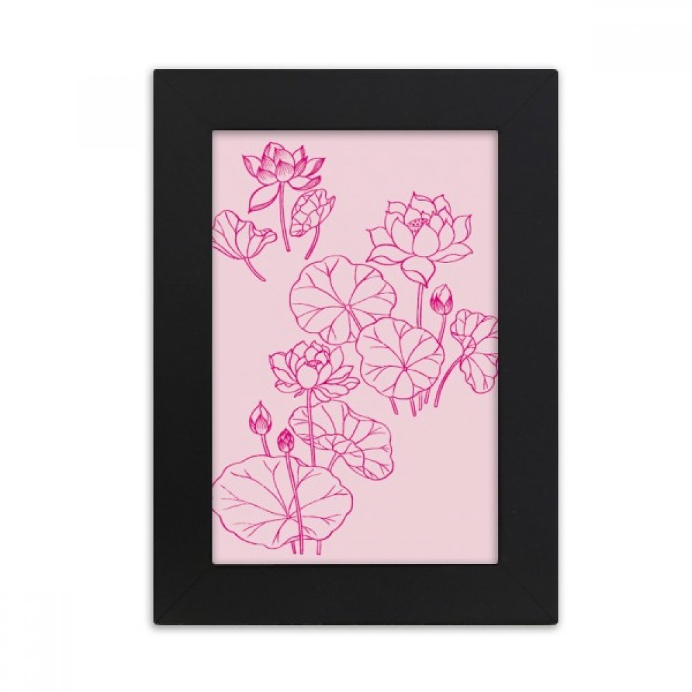 Cadre photo fleur de lotus art multicolore un cadeau ideal pour decorer une maison