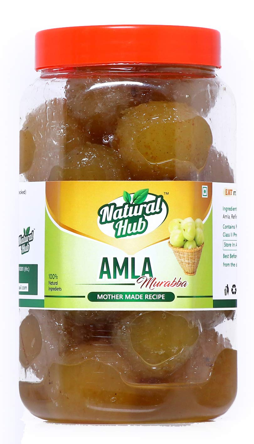 Natural Hub Presents Amla Murabba - Mothermade Recepi with 100% Natural Ingredients - Without Sugar Syrup, Fresh & Homemade| Immunity Booster Pack (900 Gram Each_Pack of 3)-picture-10